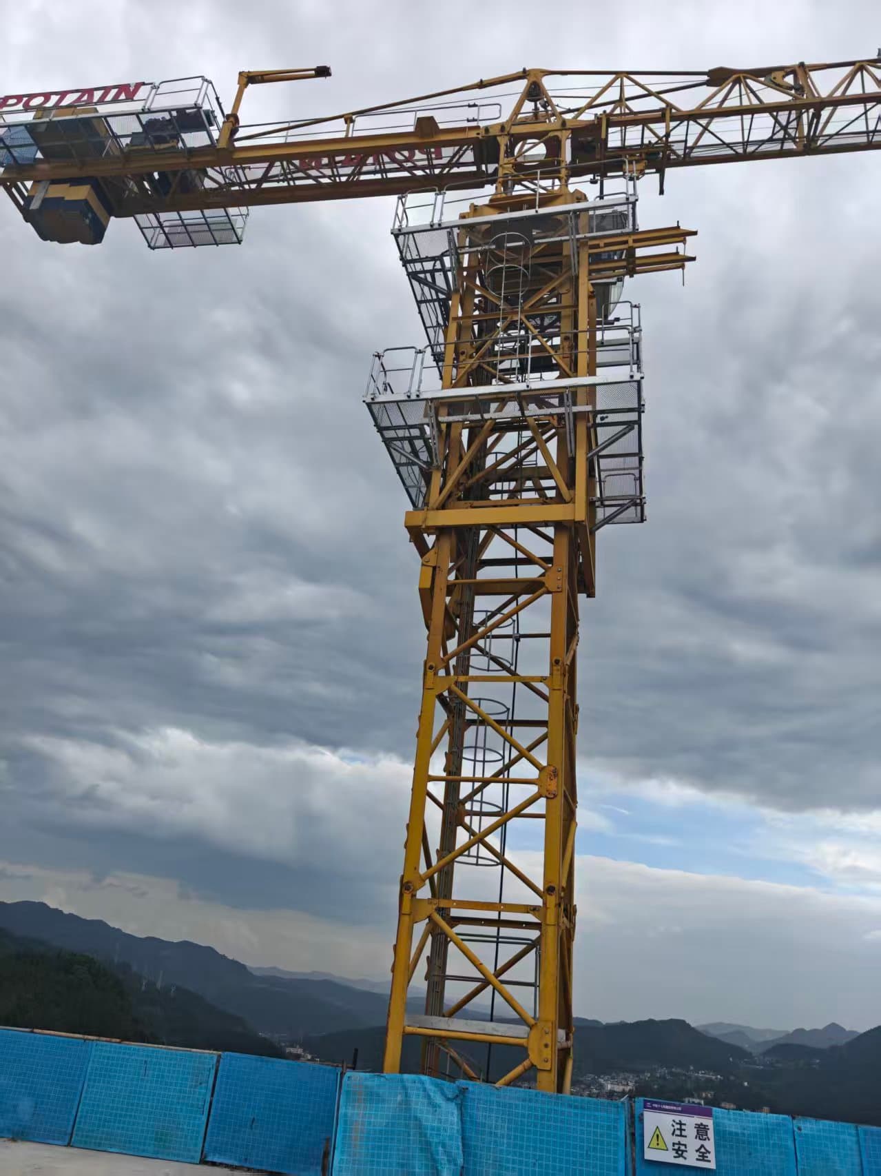 2019 Used Potain MCT200-10 Flat-Top Tower Crane