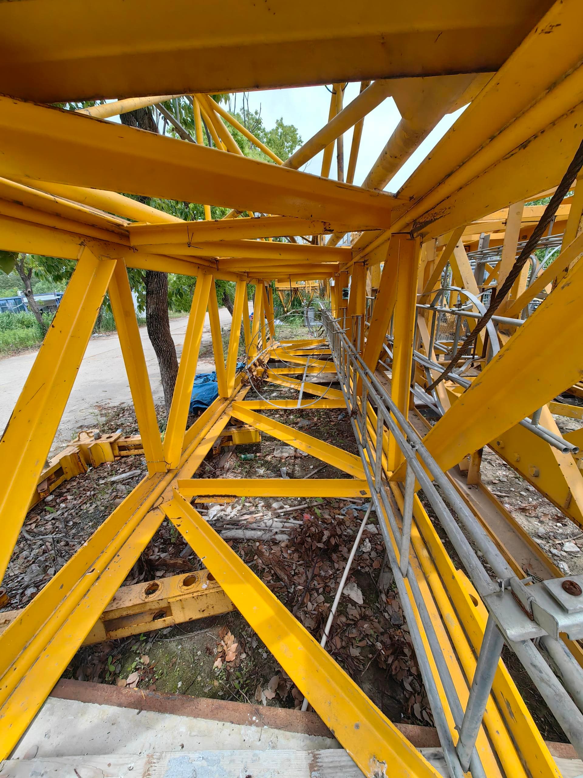 2019 Used TIANYUN 6016-10 Hammerhead Tower Crane 10