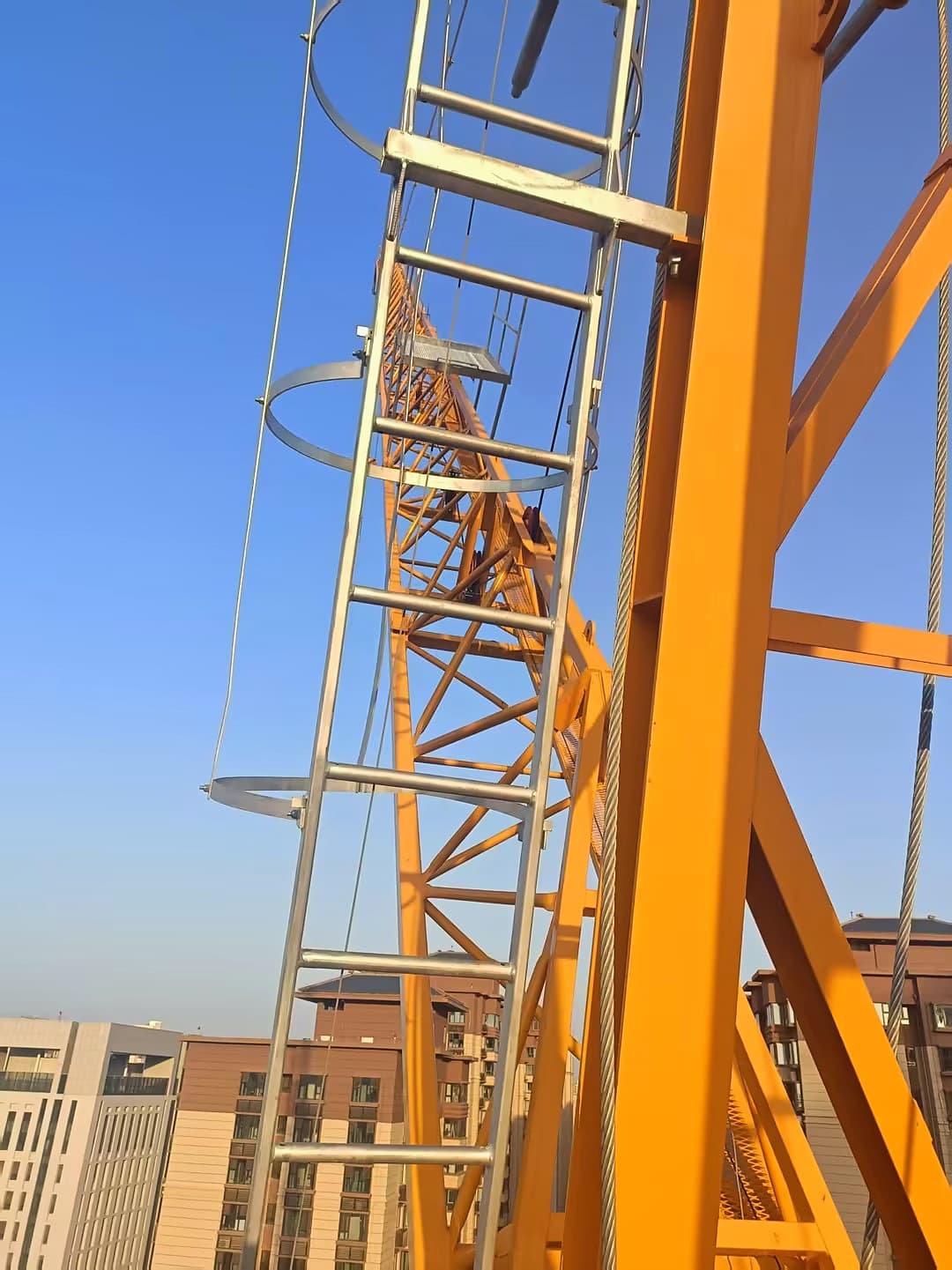 Used JIANGHAN 10 Ton Luffing Jib Tower Crane 7