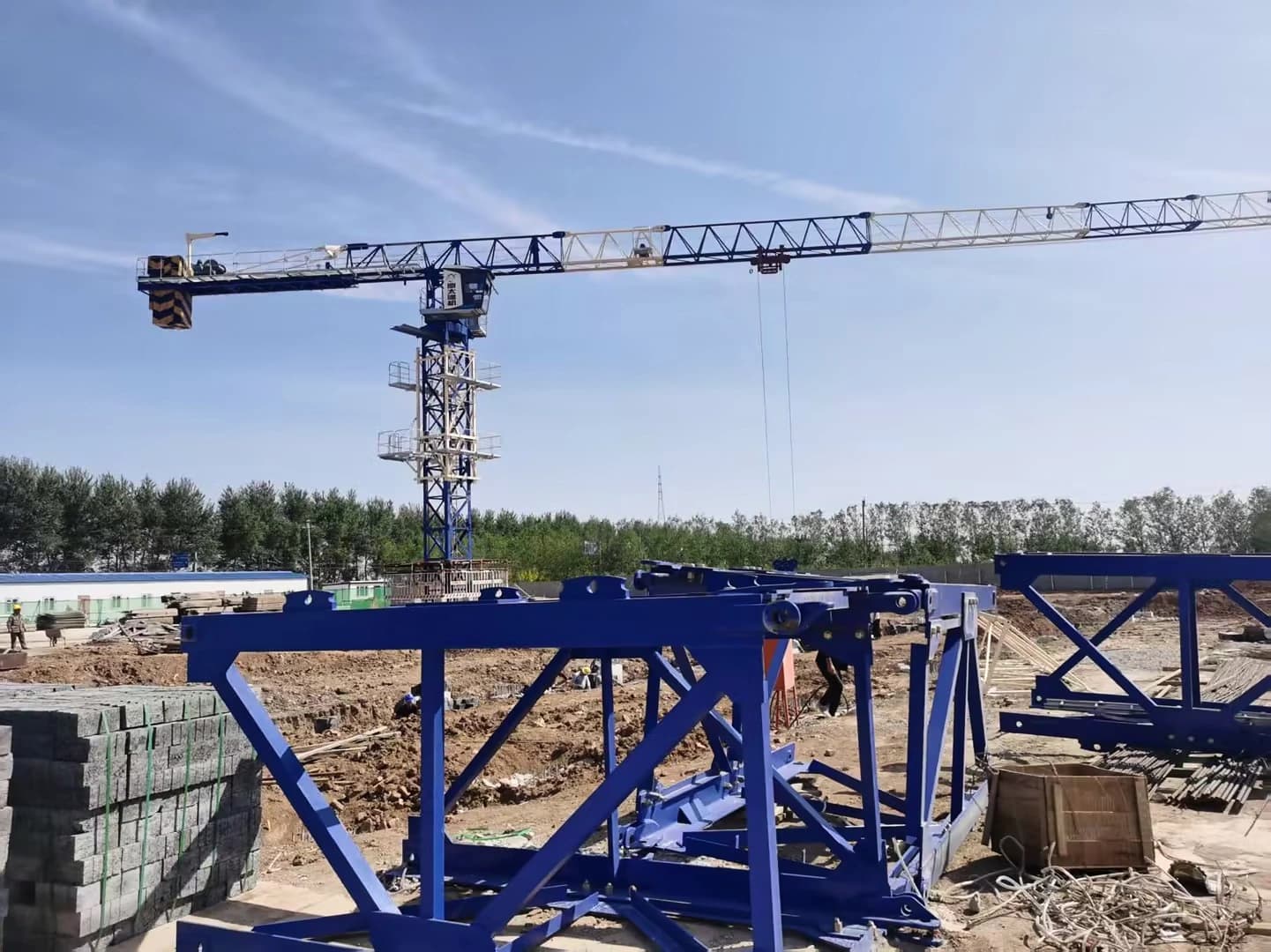 New China Brand 6015-8 Flat-Top Tower Crane 1