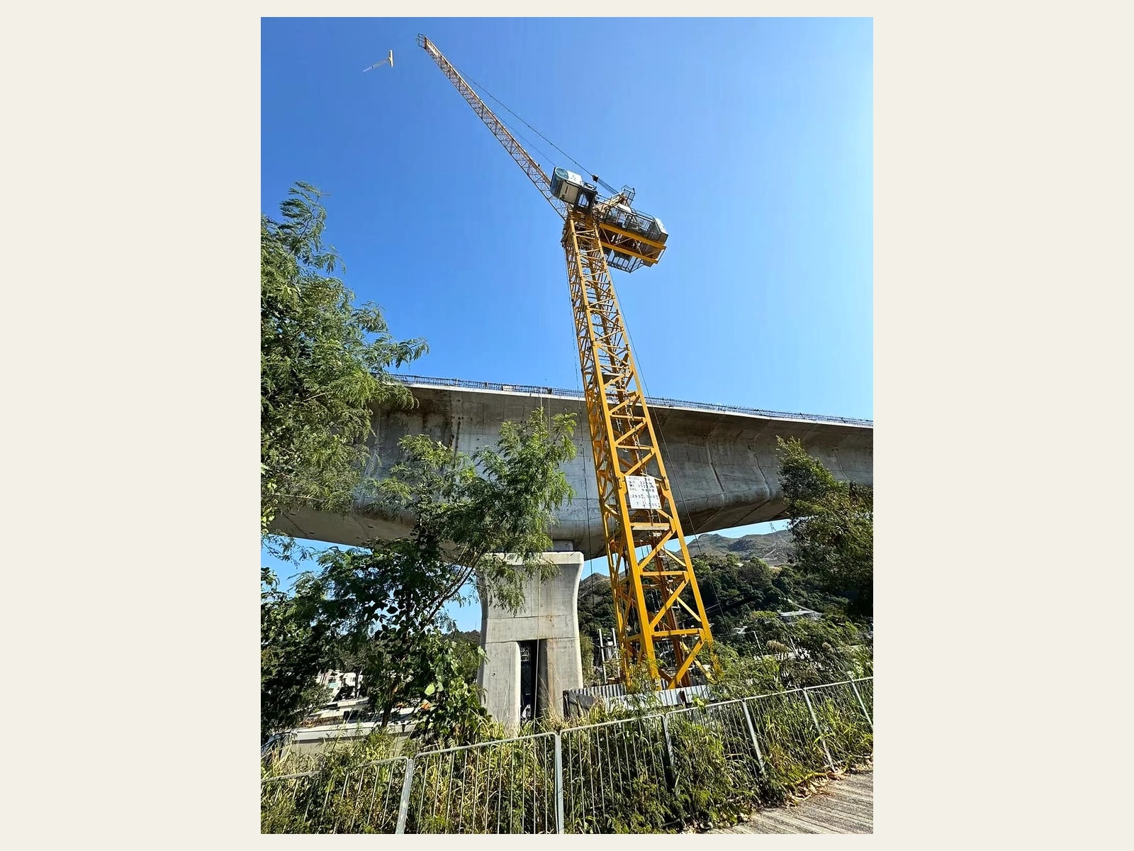 Used Potain MCR225 Luffing Jib Tower Crane