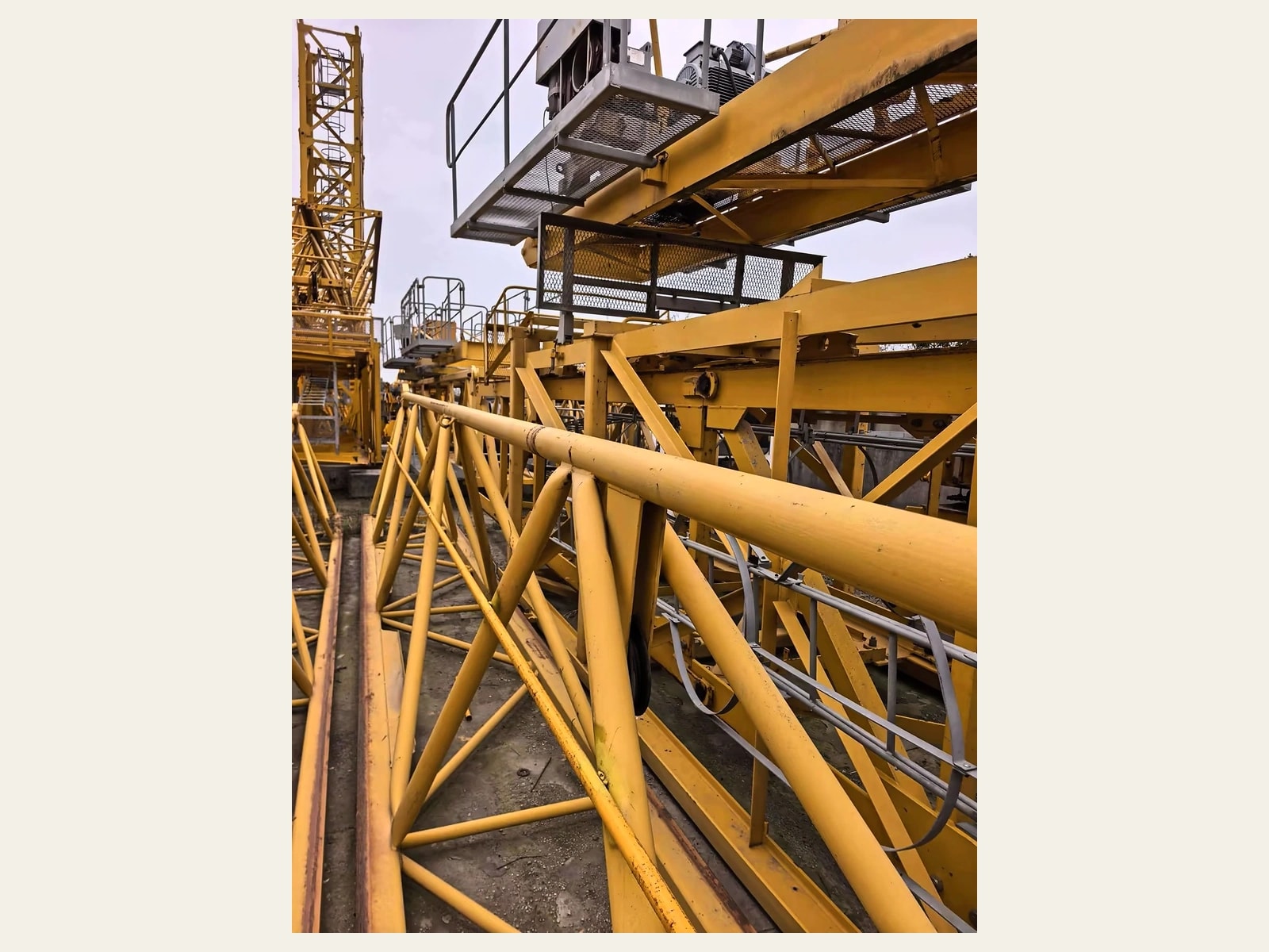 Used TIANYUN TY125 (6513-10) Flat-Top Tower Crane