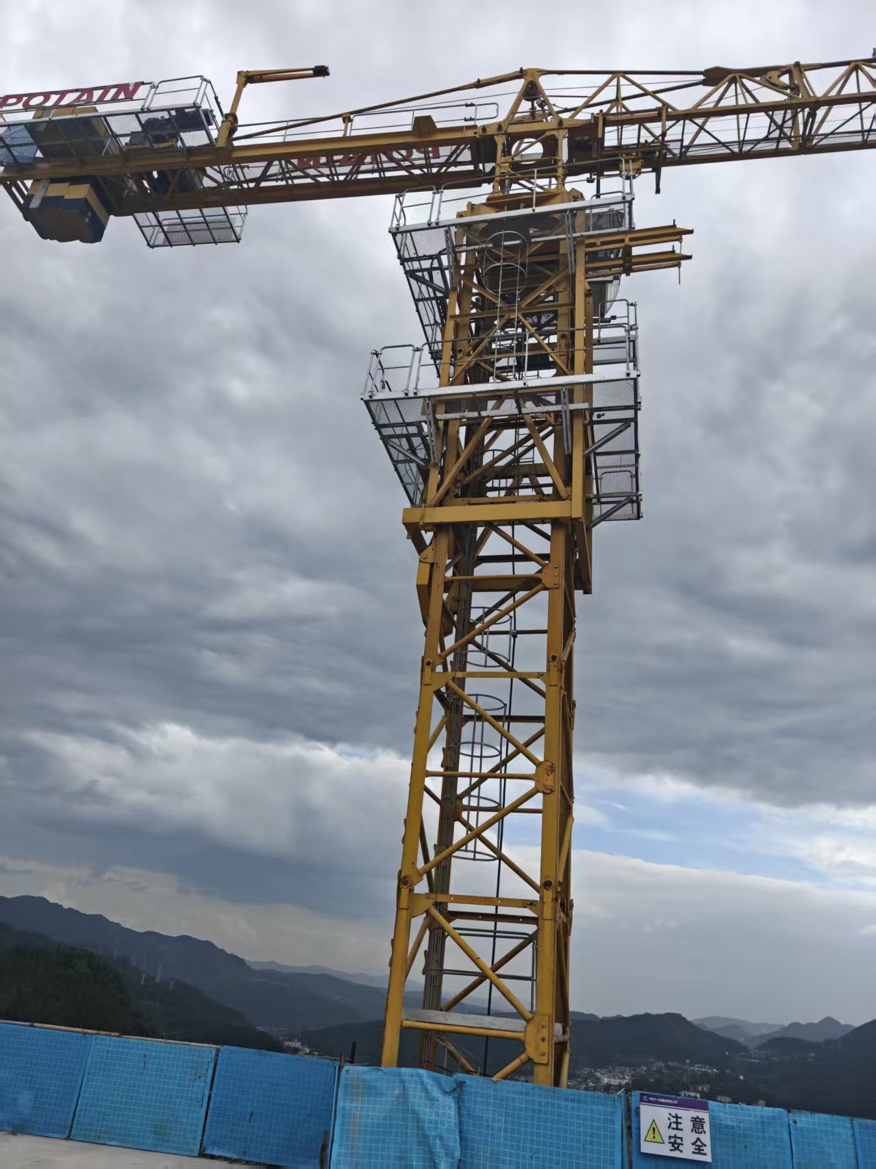 2019 Used Potain MCT200-10 Flat-Top Tower Crane