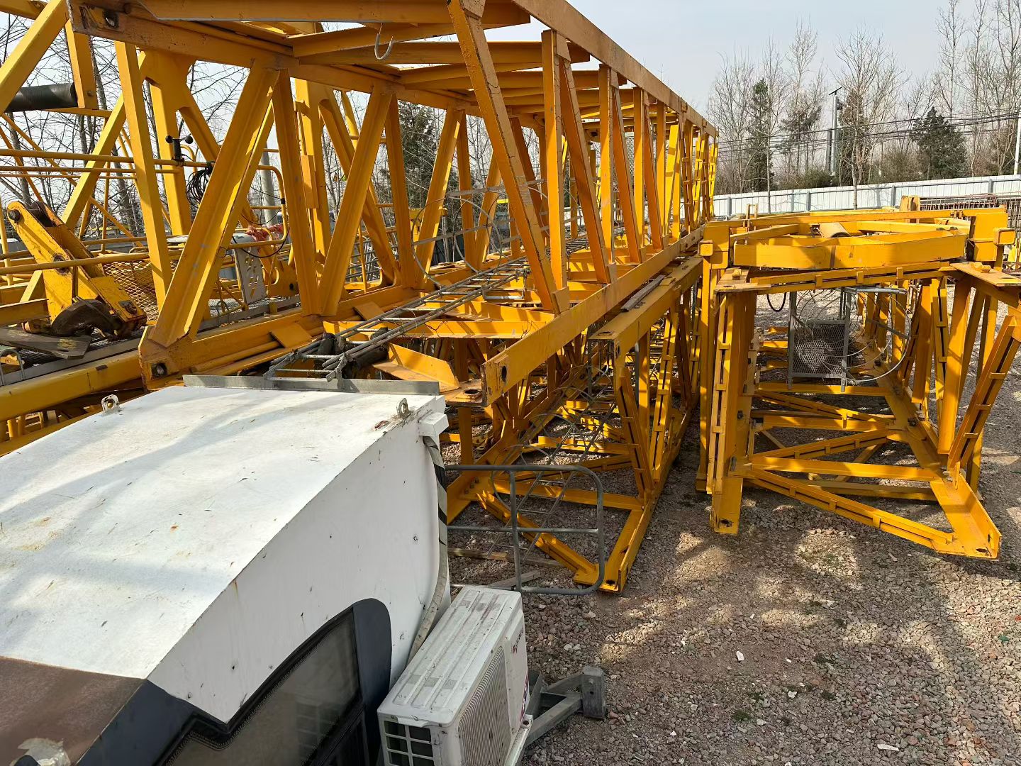 2019 Used ZOOMLION 7020-12E Flat-Top Tower Crane with L68 Mast Section 3