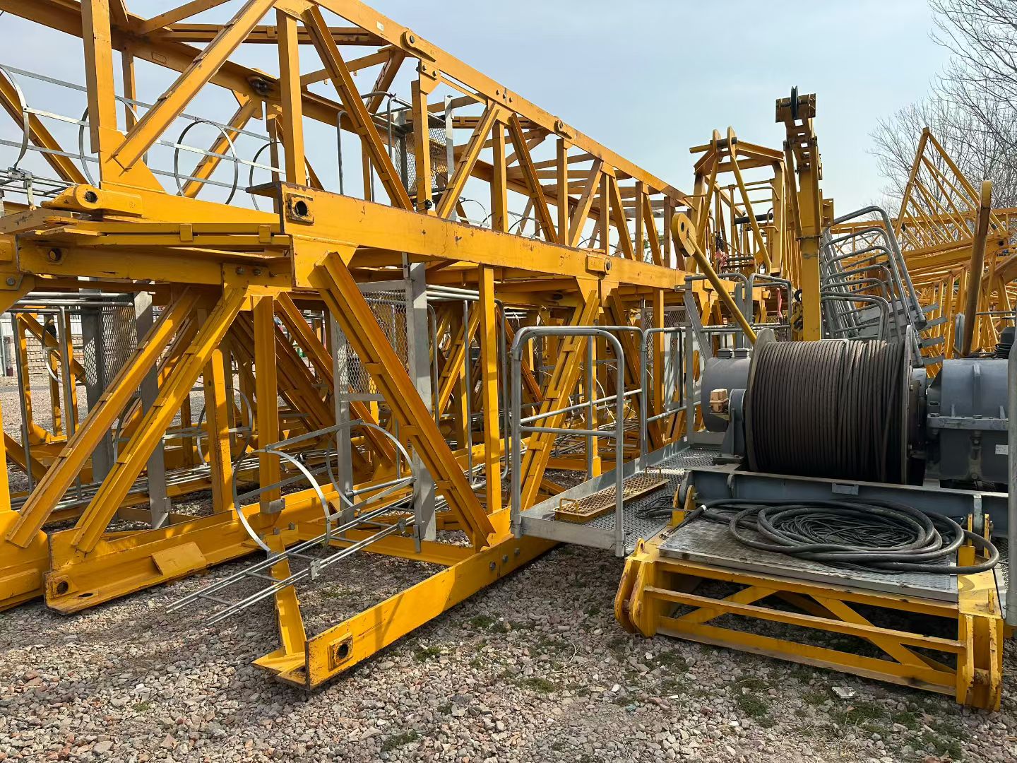 2019 Used ZOOMLION 7020-12E Flat-Top Tower Crane with L68 Mast Section 4